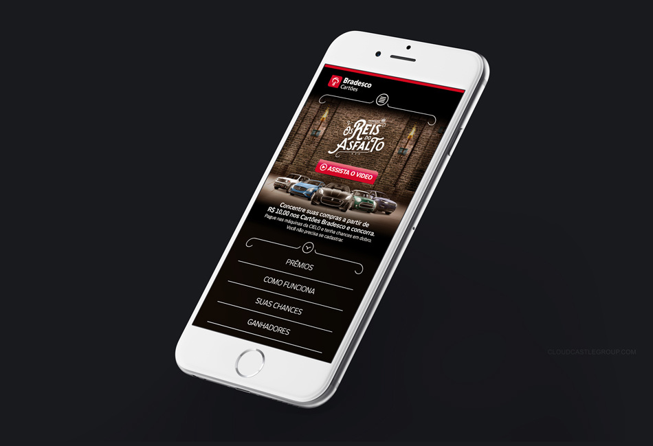 Bradesco Cartões app design