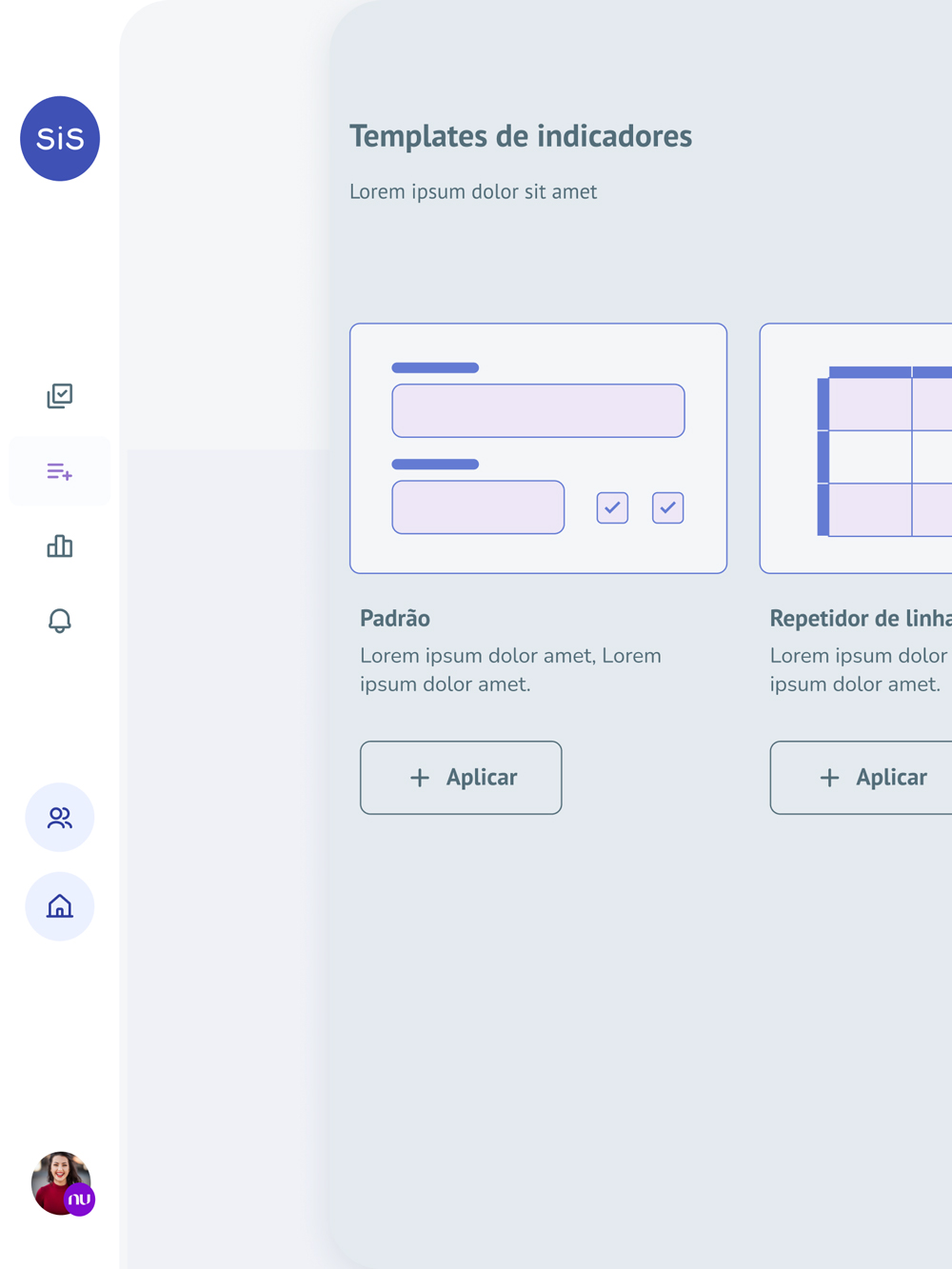 SiS Manager indicator templates · first variant: pre-built indicator module ready to drop in.