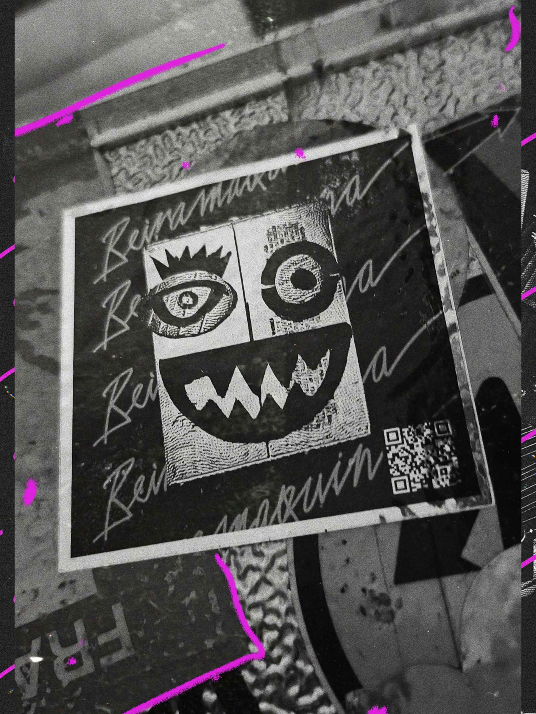 Printed artifact from the Beiramaquina identity.
