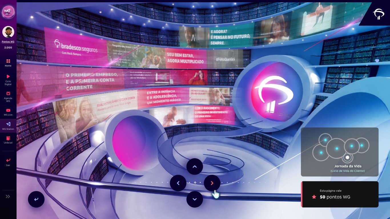 Jornada da Vida, an immersive themed station in the WG Village.